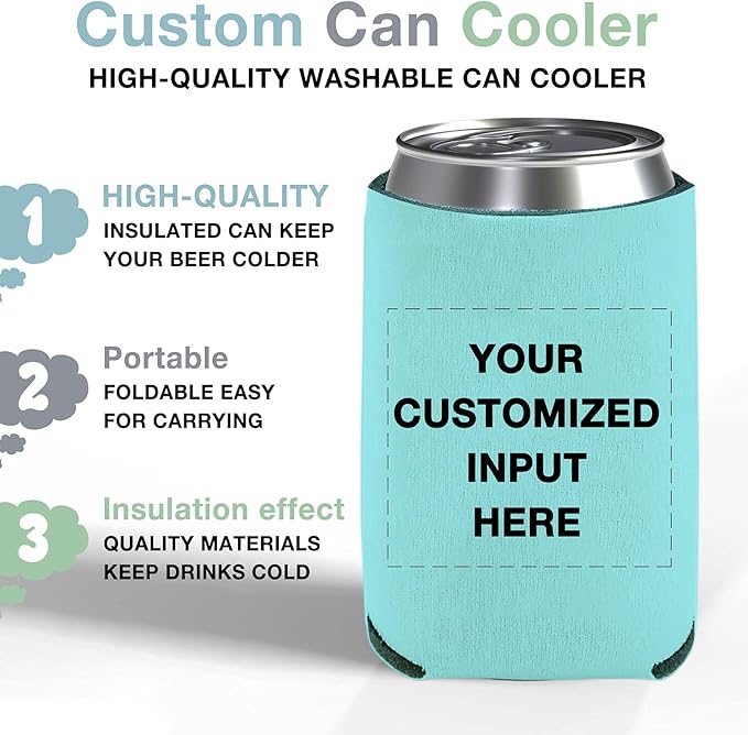 Personalized Can Sleeve Beer Coolers 20pcs - Image 3